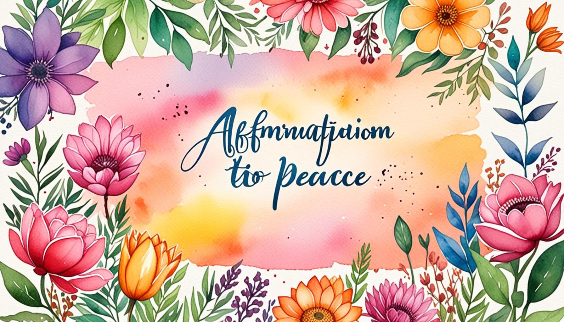 Affirmations for Daily Inner Peace Cultivate Tranquility Every Day